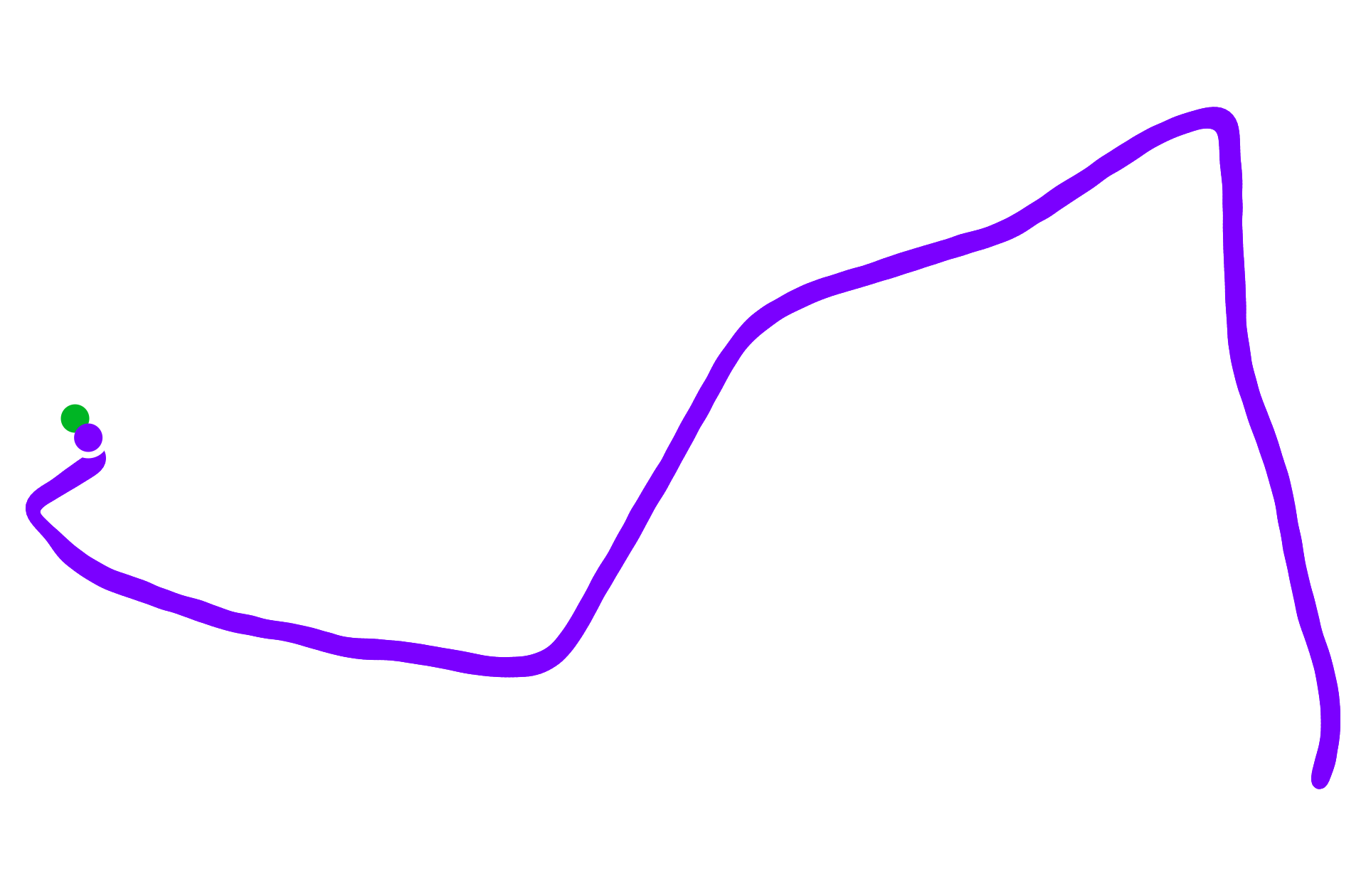 Run route map