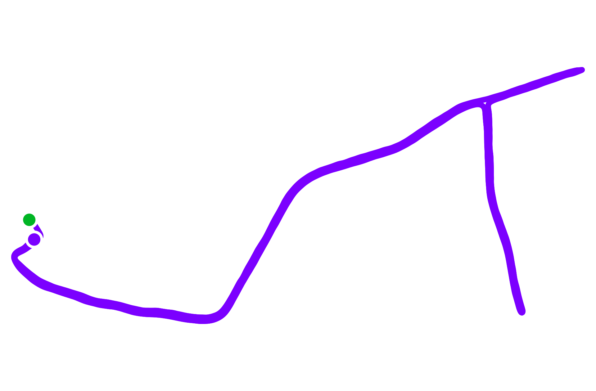 Run route map