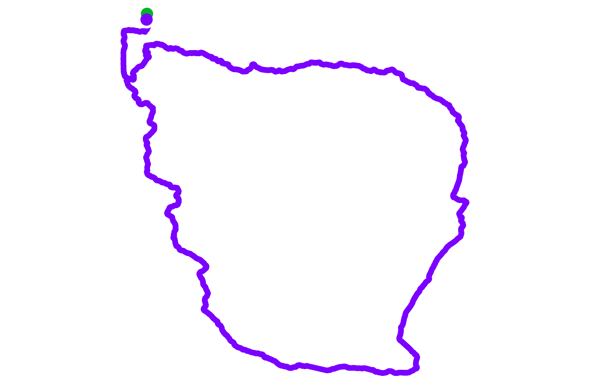 Run route map
