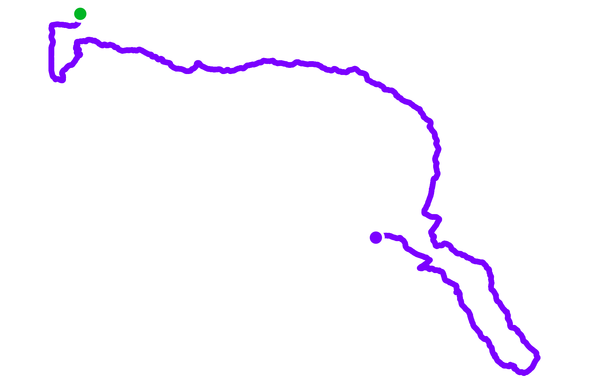 Run route map