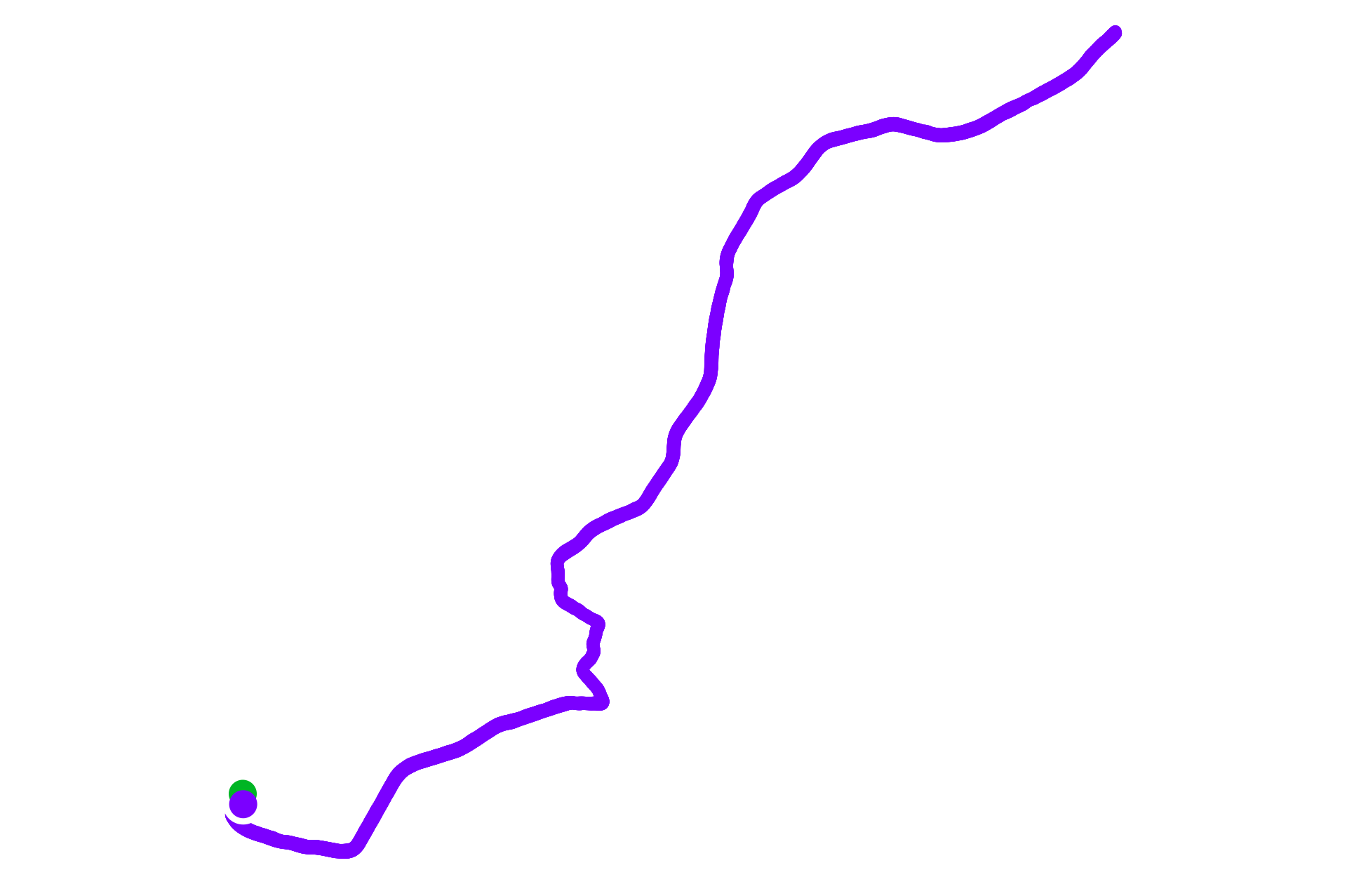 Run route map