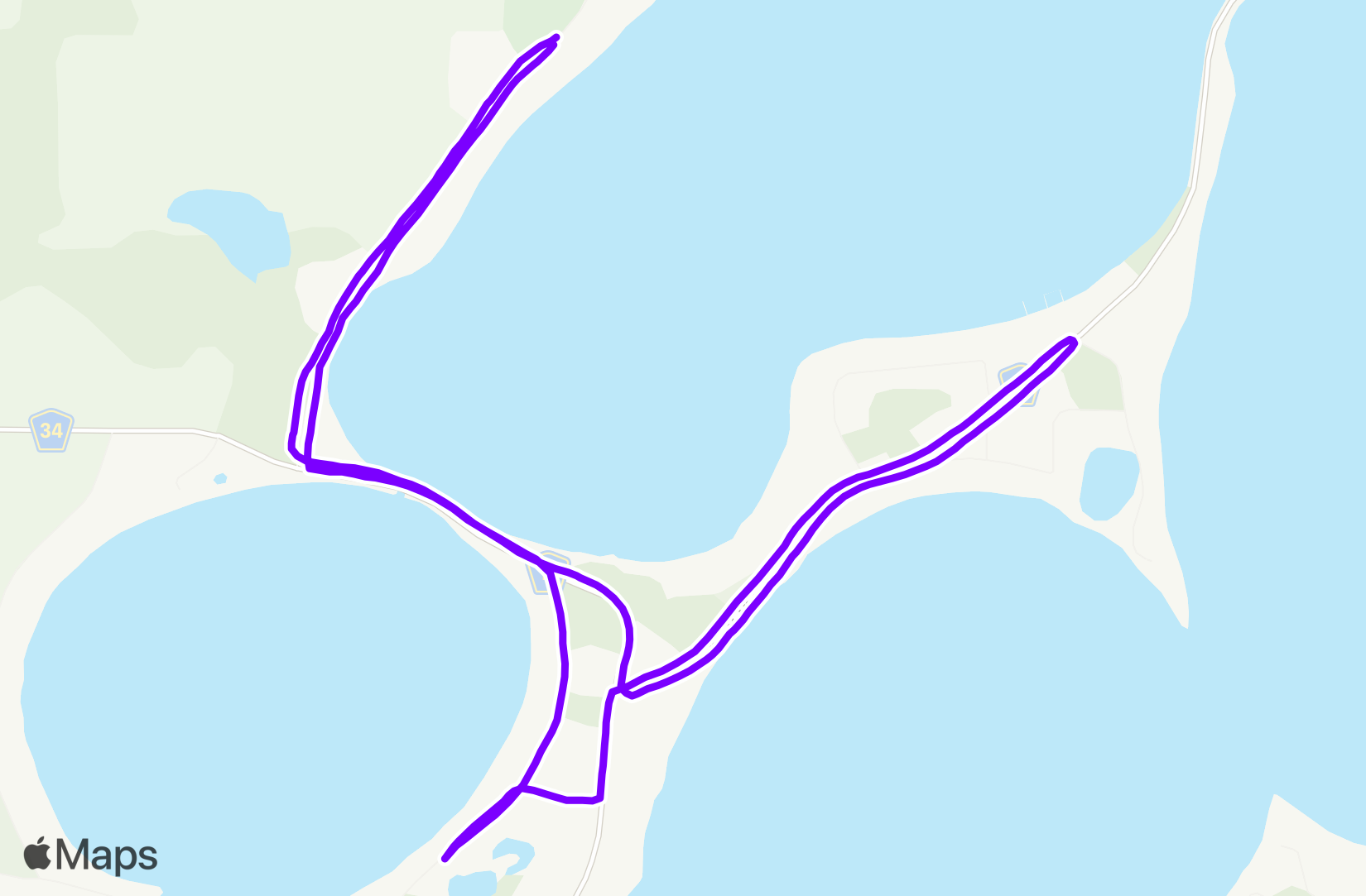 Run route map