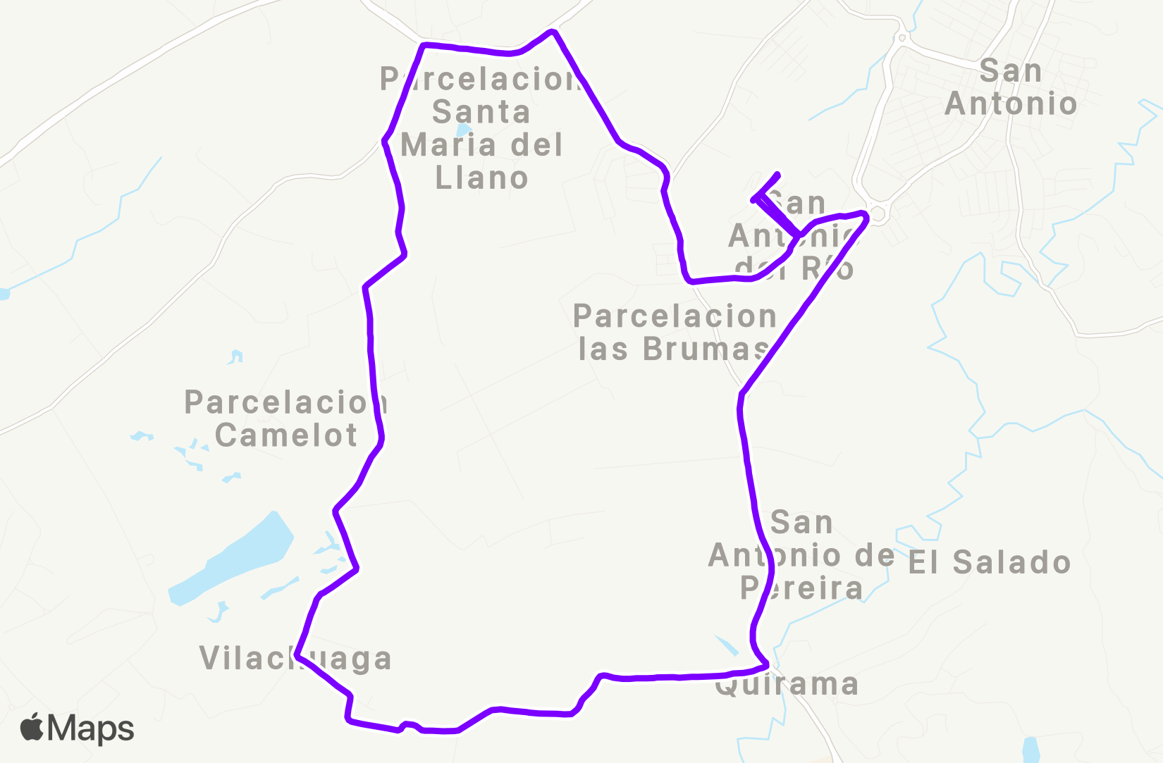 Run route map