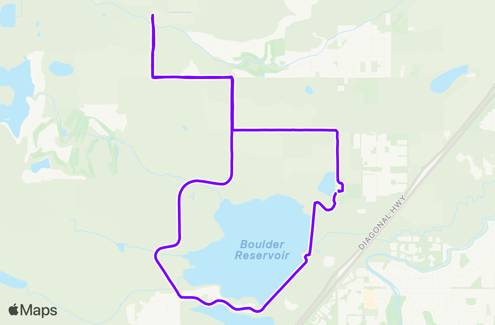 Run route map