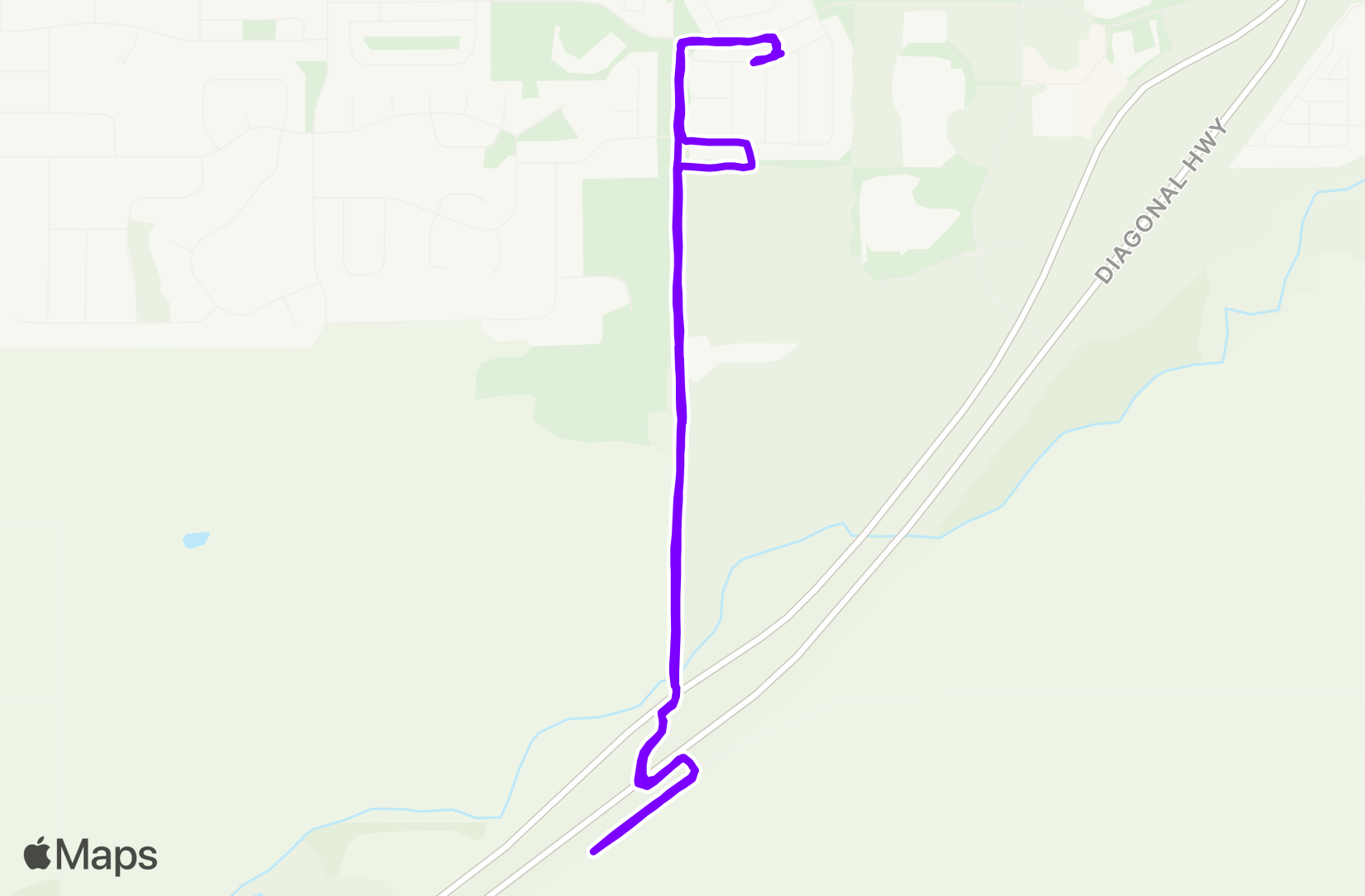 Run route map