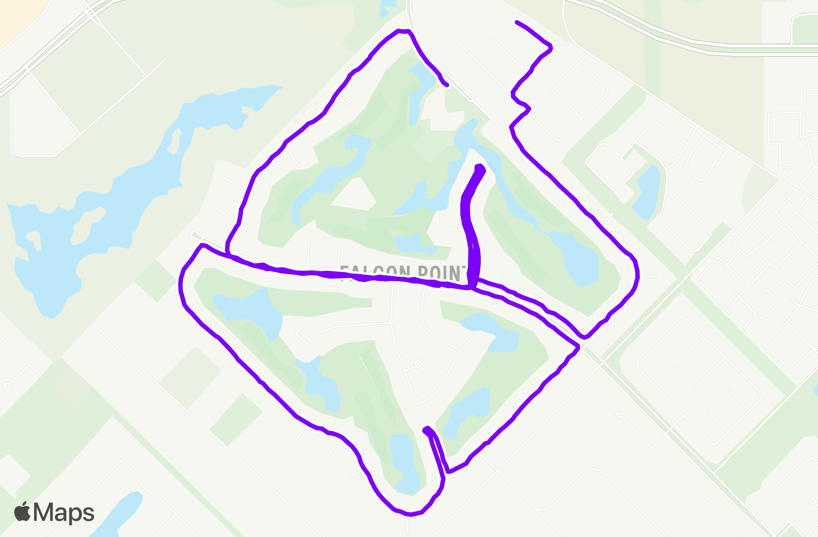 Run route map