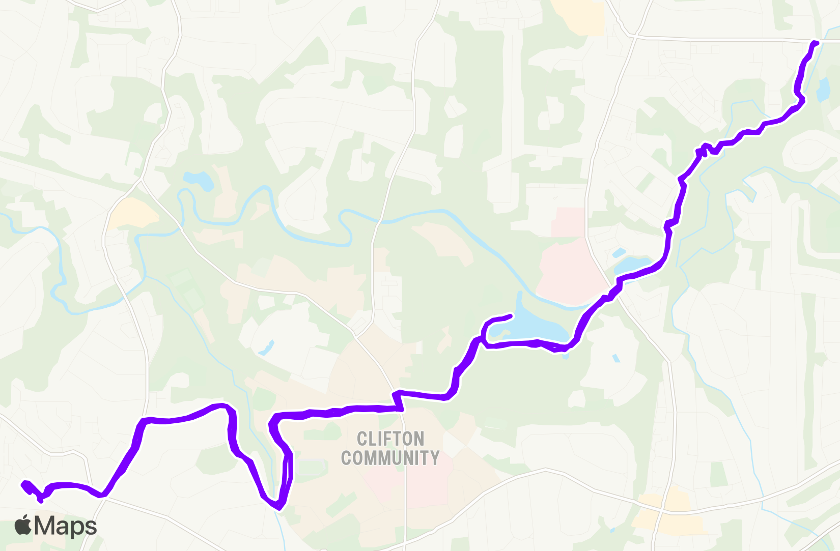 Run route map