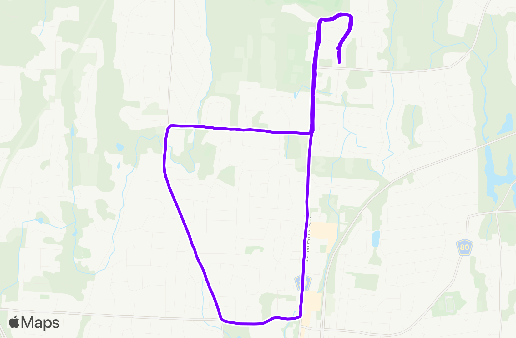 Run route map