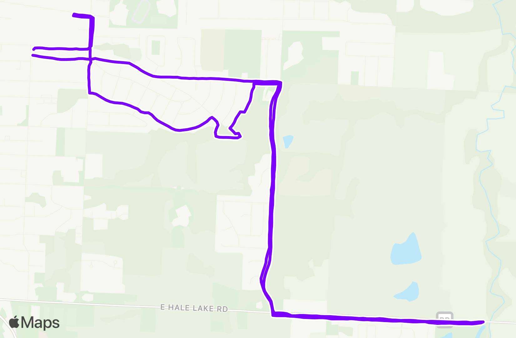 Run route map