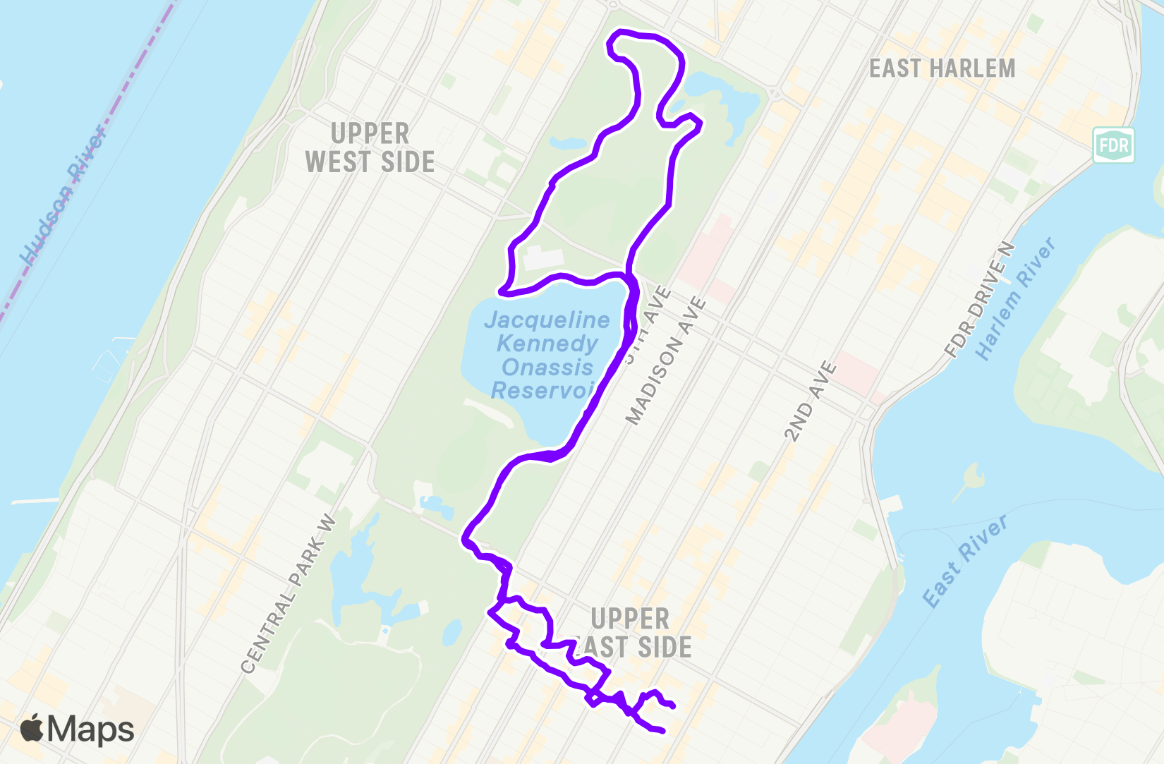Run route map