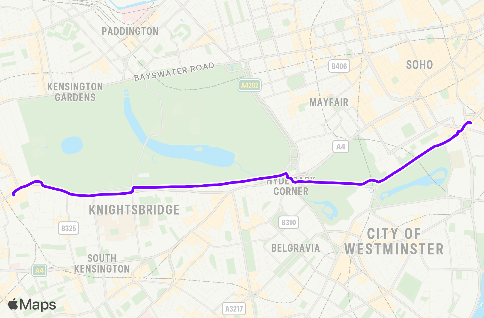 Bike route map