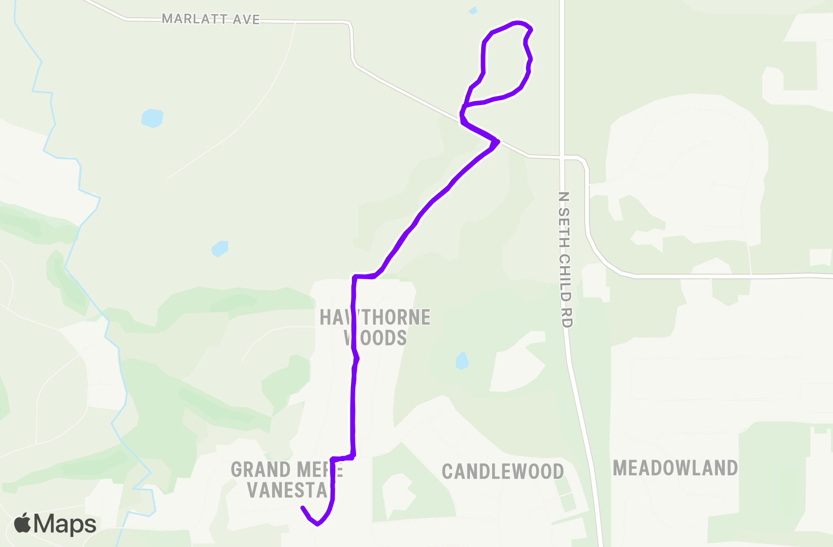 Run route map